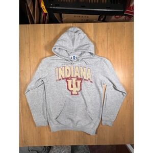Indiana Hoosiers NCAA Grey Hoodie Sweatshirt NCAA By KA INC Size S